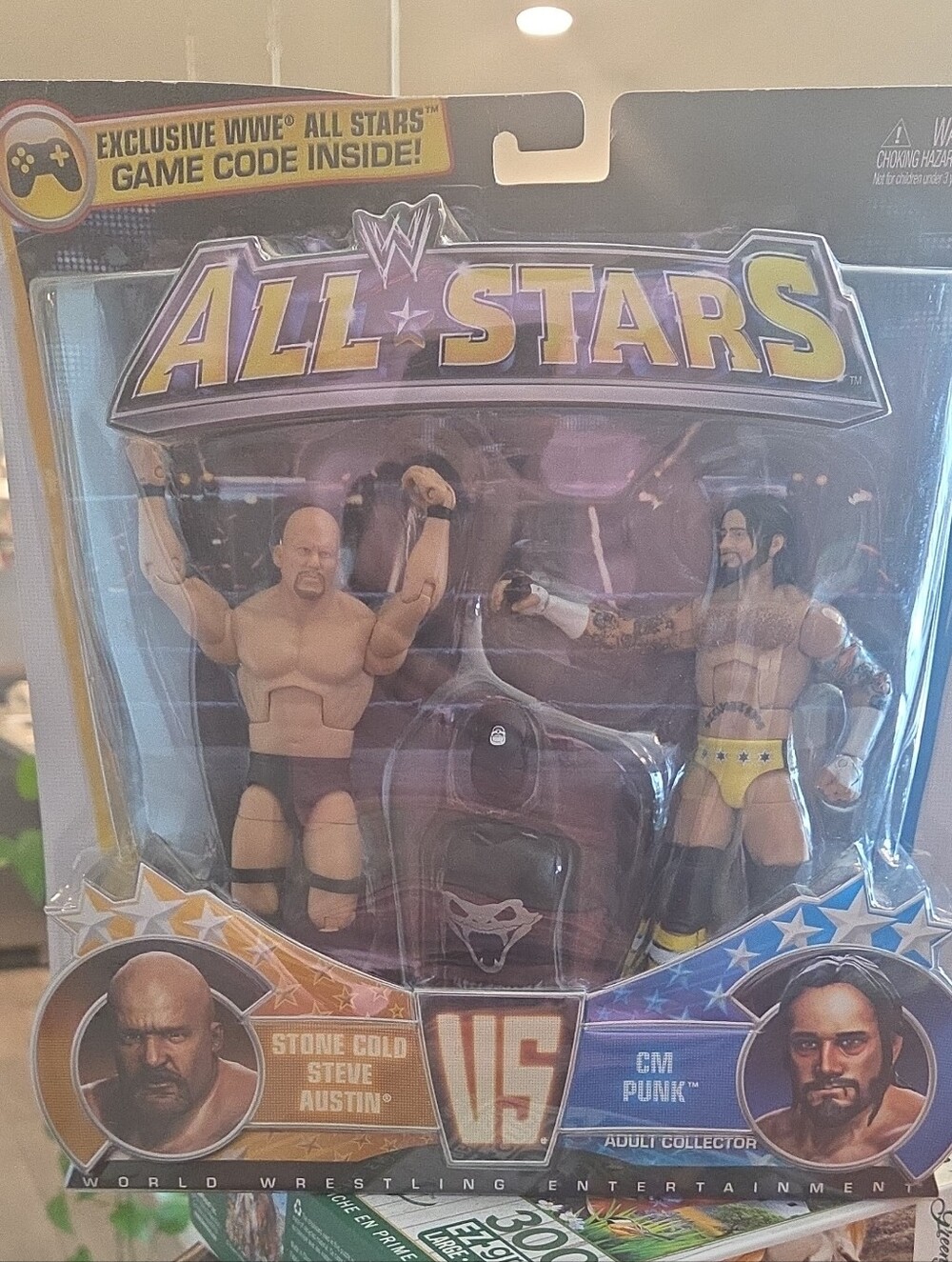WWE All-Stars Stone Cold & CM Punk 2-Pack - Black, Yellow